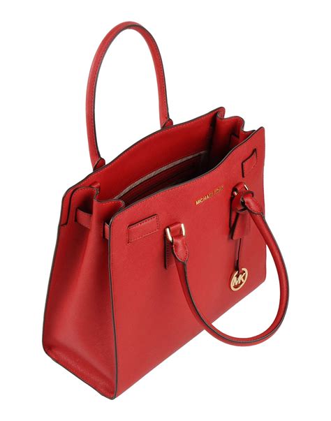 michael kors bag red inside